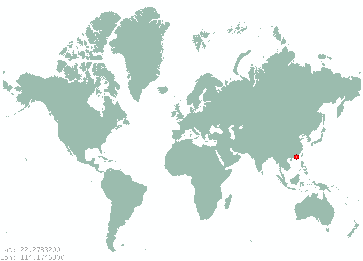 Hong Kong in world map